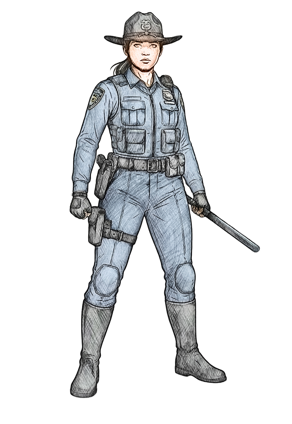 Portrait d’Isabel Reyes, Chevalier des Tempêtes (Terre)