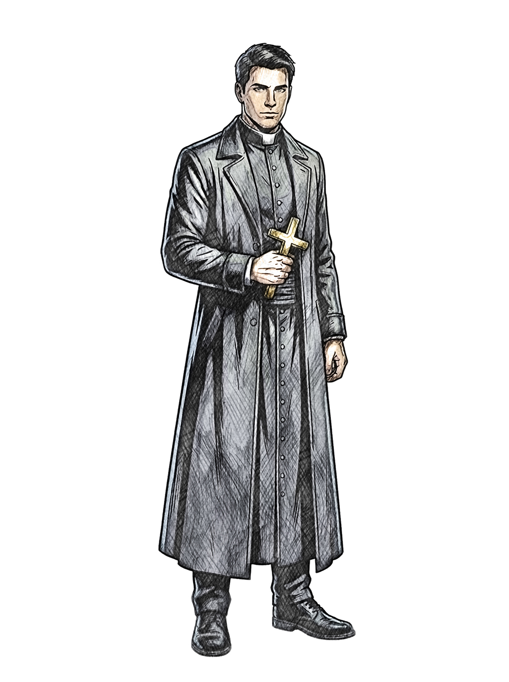 Portrait du Père Alejandro Reyes, Chevalier des Tempêtes (Terre)