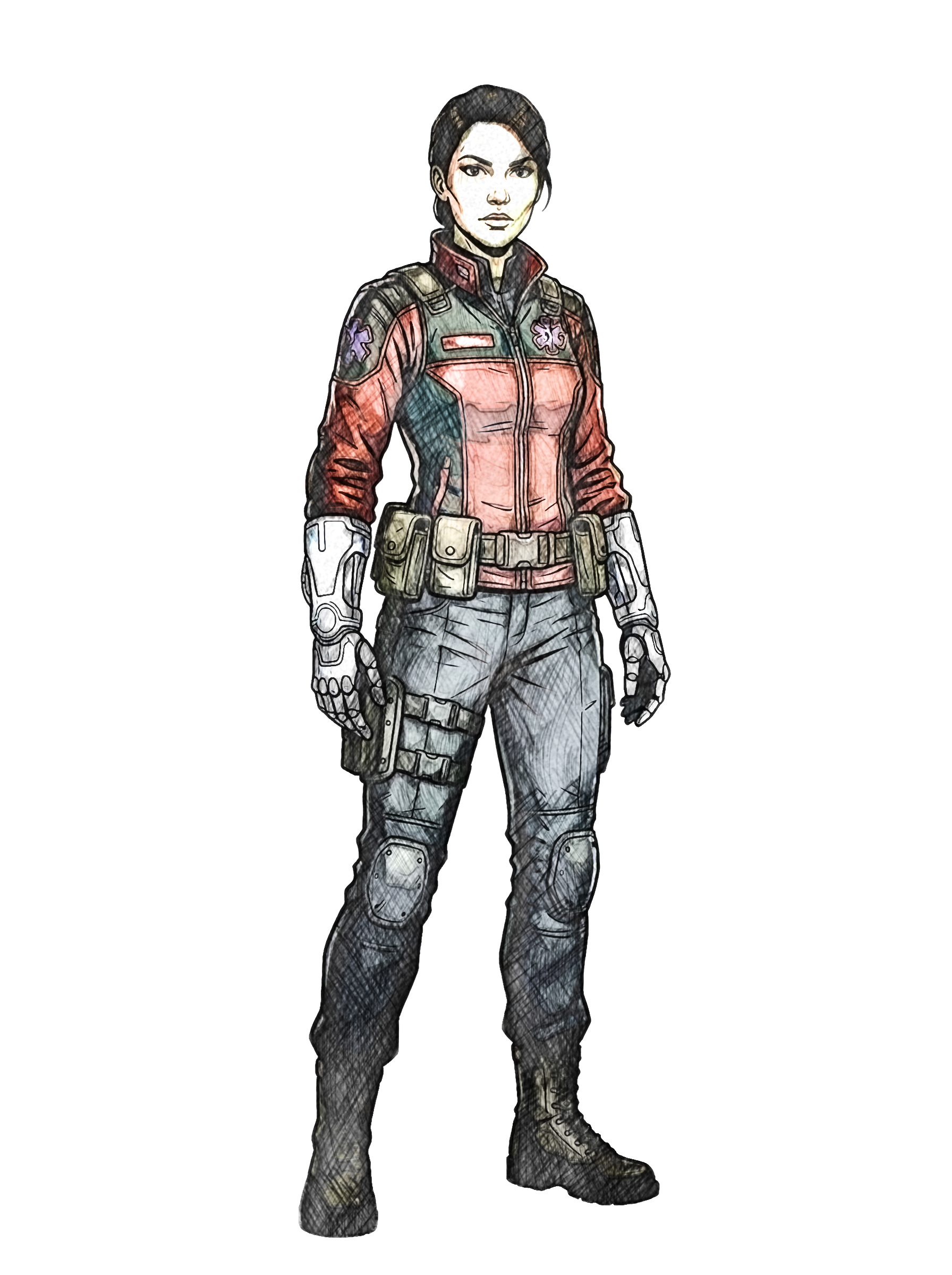 Portrait de Vanessa “Doc” Dimasalang, Chevalier des Tempêtes (Terre)